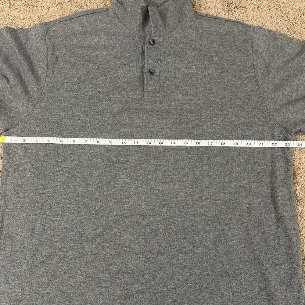 Chaps Ralph Lauren Polo Shirt Mens XXL Gray Long Sleeve Cotton‎ Solid Casual